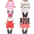 Одежда для кукол, размер 43-45 см, аксессуары для новорожденных, модные комбинезоны с героями мультфильмов, пальто, обувь
