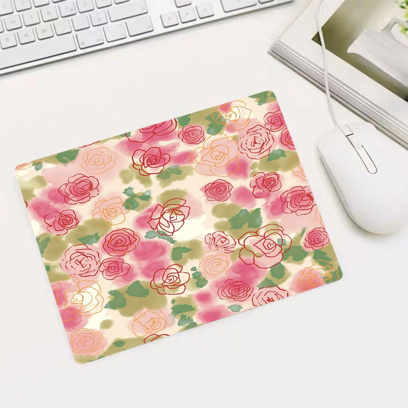 MRGBEST Hot Sale Small Size Mouse Pad Non-Skid Rubber 220x180x2mm Vintage Floral Style Computer Pads | Компьютеры и офис