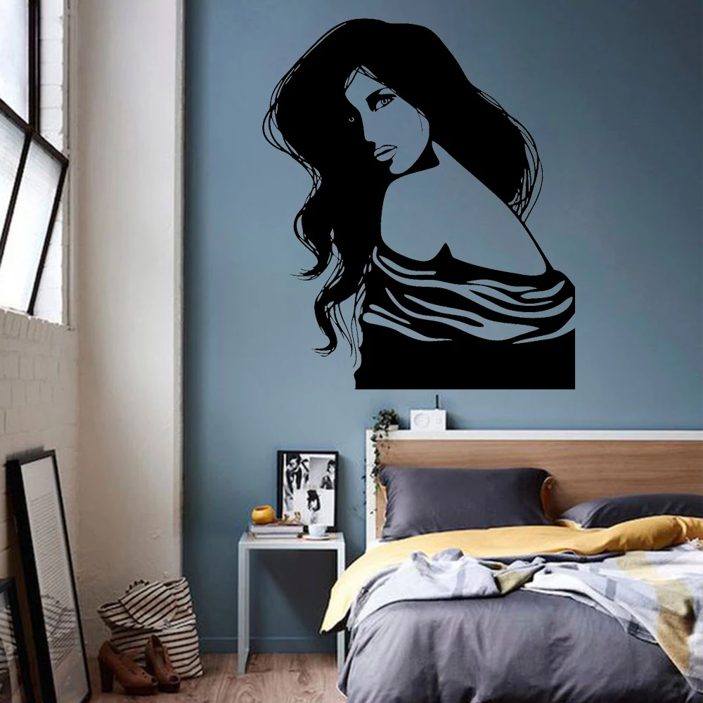 Настенная Наклейка для взрослых спальни сексуальная девушка красивая женщина