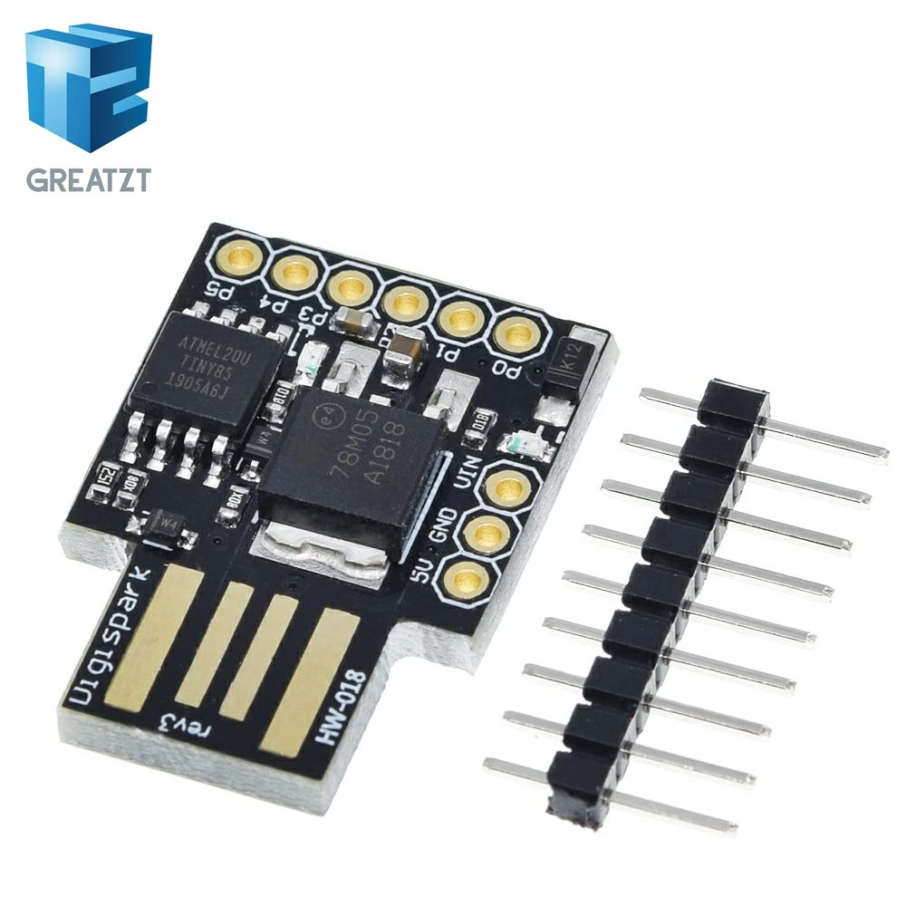 GREATZT синяя черная TINY85 Digispark Kickstarter Micro макетная плата ATTINY85 модуль для Arduino IIC I2C
