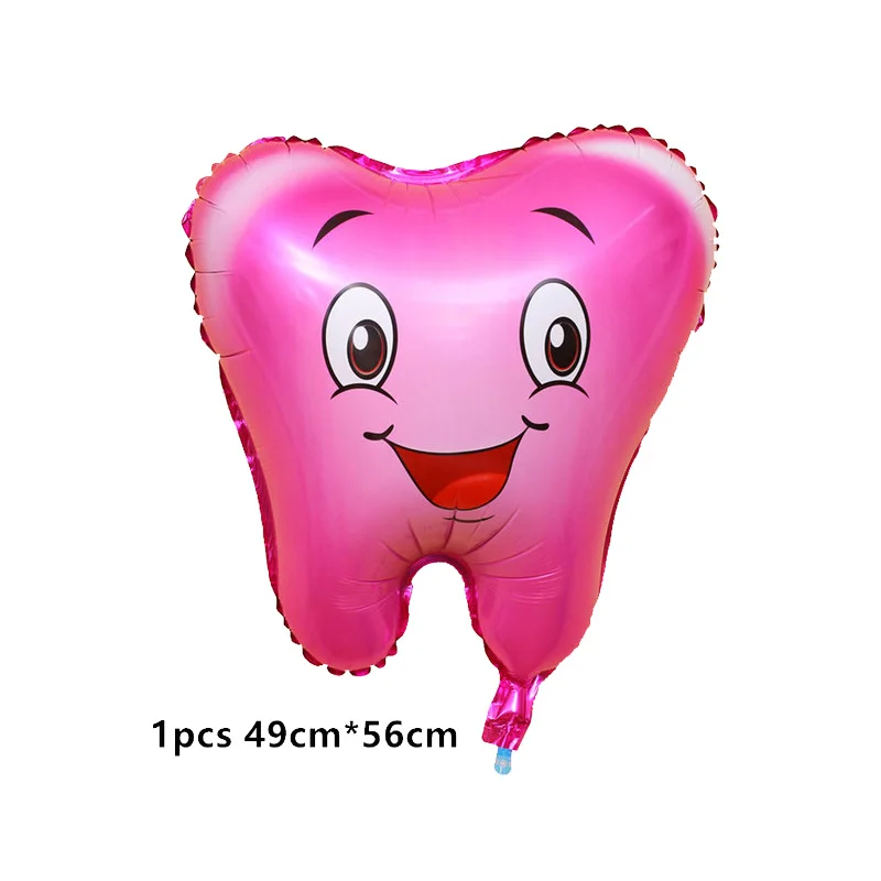 1 компл. голубые и розовые Мультяшные зубы тематические шары выражение улыбки