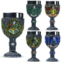creative stainless steel goblet 3d resin coffee cup artistic goblet resin wine glass cups drinkware mugs