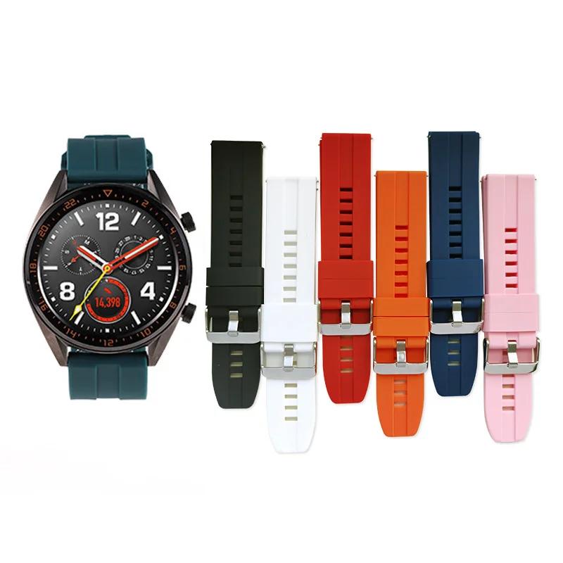 

22mm/20mm Smart Watch Strap for Huawei Watch 2Pro GT GT2 Honor Magic Silicone Straps Detachable Watchband for Smartwatch for Men