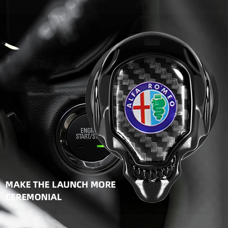 Металлическая кнопка запуска автомобиля декоративная наклейка для Alfa Romeo Giulia GT 156