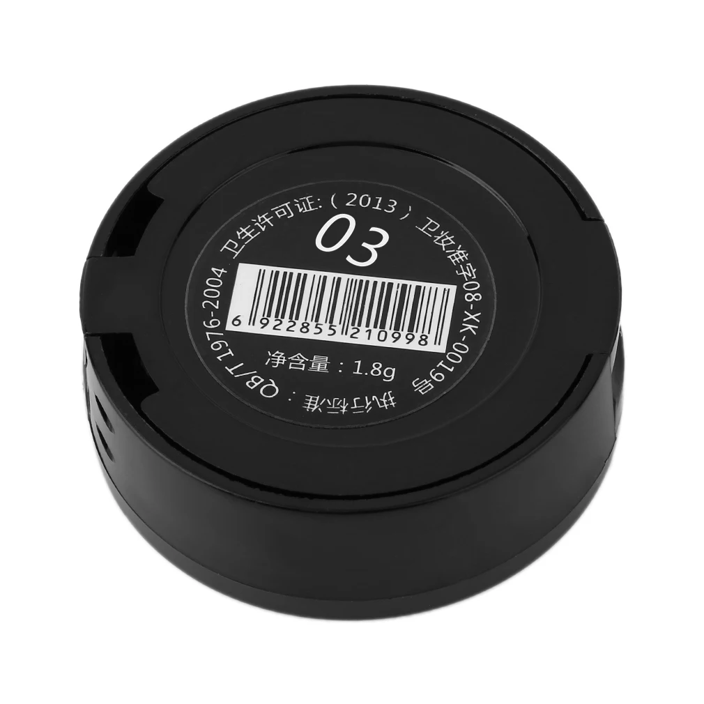 Палитра теней для век 3 цвета тонкая пудра дымчатые глаза металлические