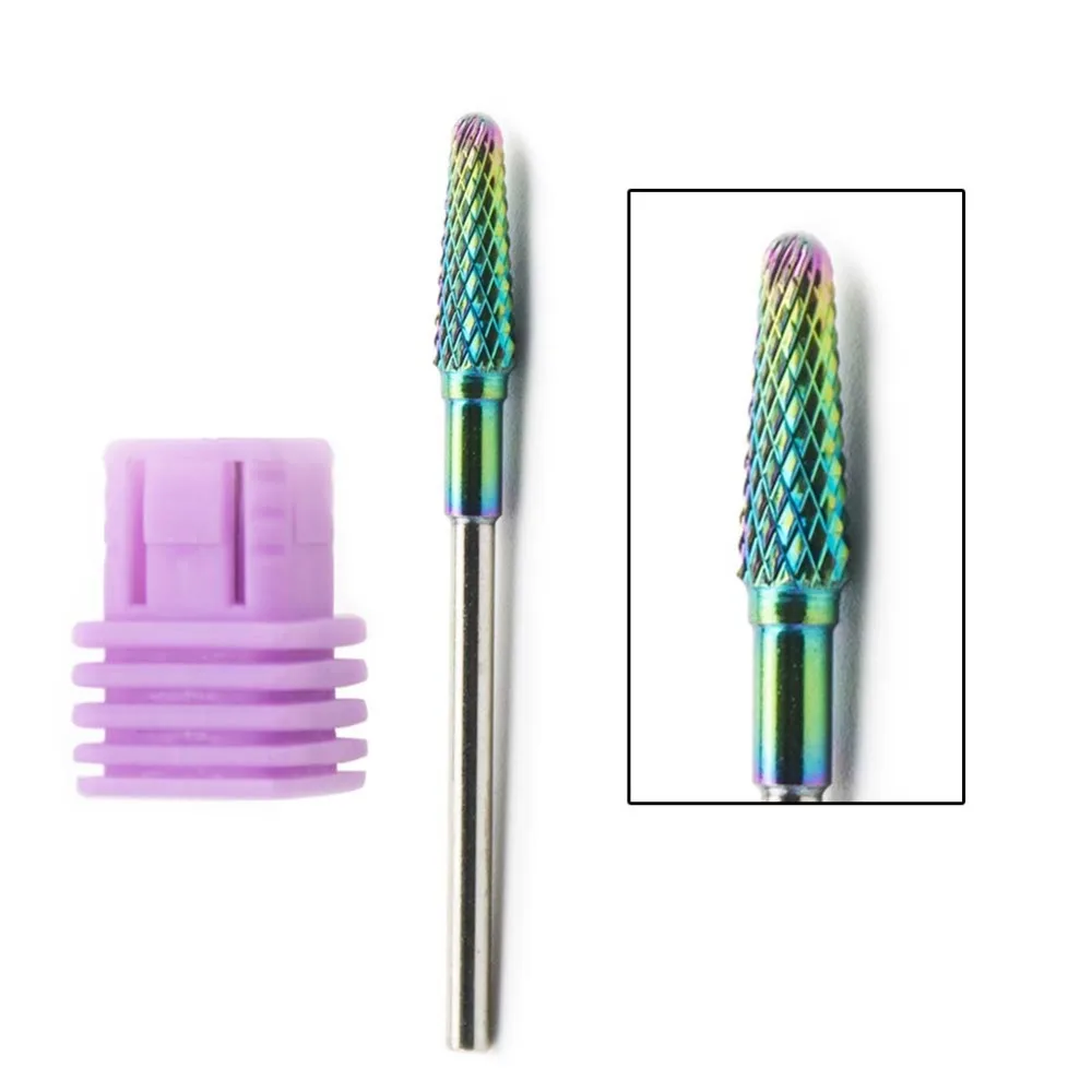 

Professional Rainbow Tungsten Carbide Nail Drill Bit Manicure Pedicure Machine Electric Manicure Drill & Accessory Tools DF025