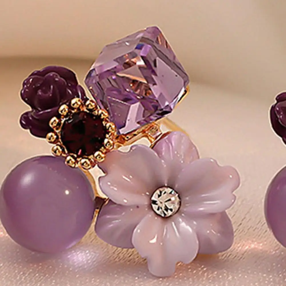 1 пара изысканные очаровательные женские серьги подарок стразы серьги-гвоздики с