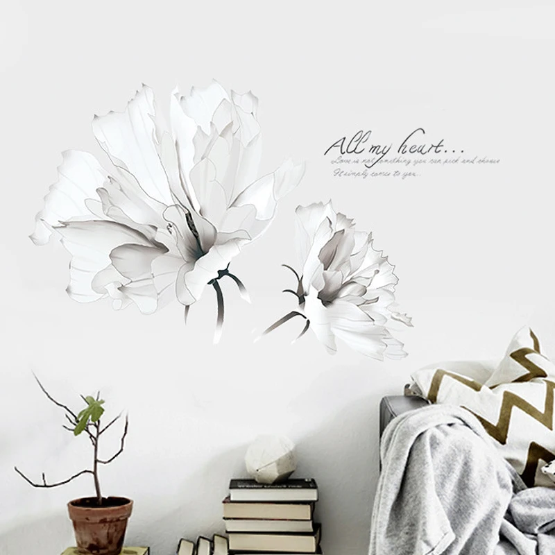 

Fresh Creative Bedroom Room Wall Sticker Warm Living Room Sofa Background Decor Home Stickers Wallpaper Self-adhesive Painting