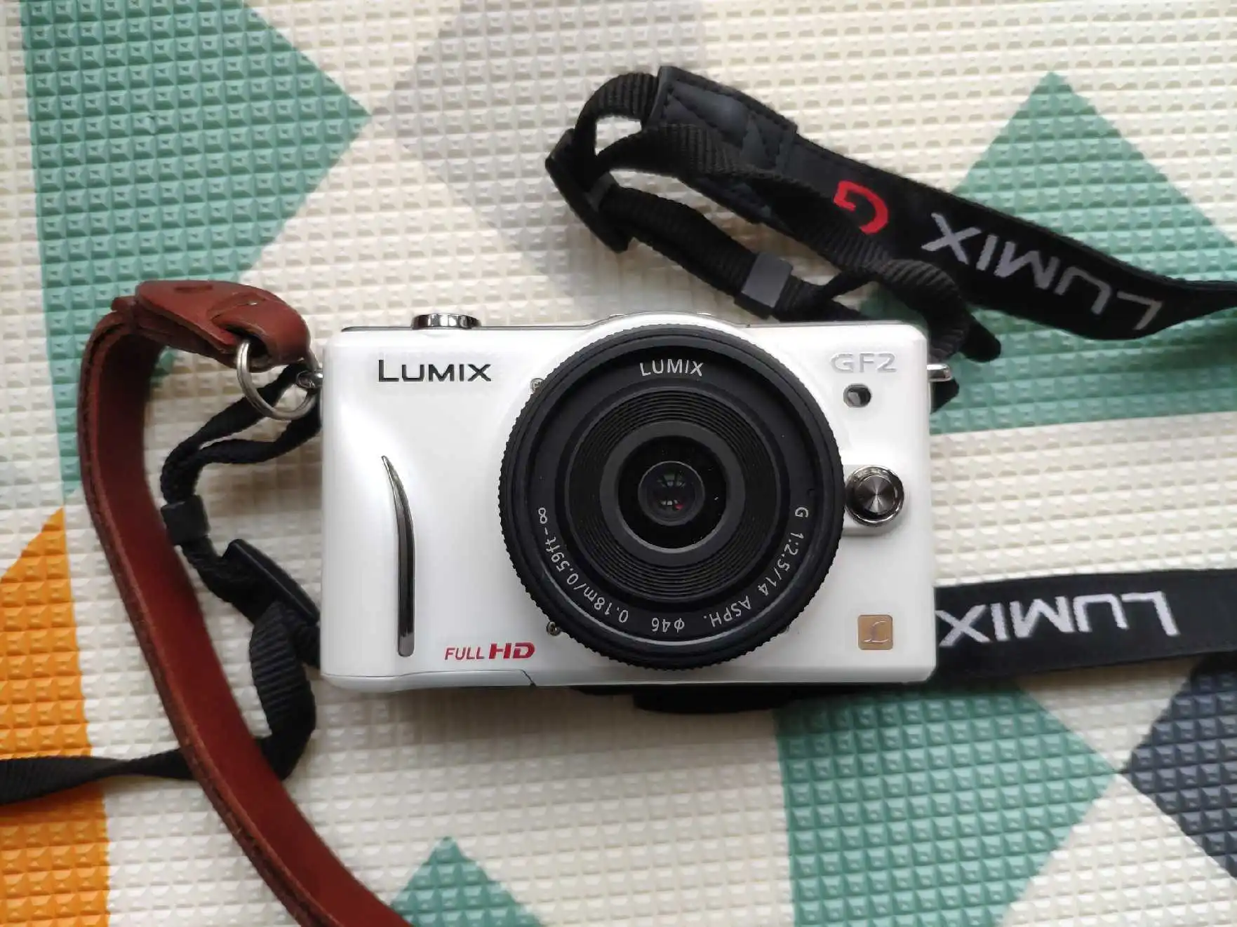 Б/у, Panasonic, GF2 12.1MP цифровой Камера с 3-дюймовым ЖК-дисплей(без объектива или с объектив б/у - Цвет: WITH 14MM LENS