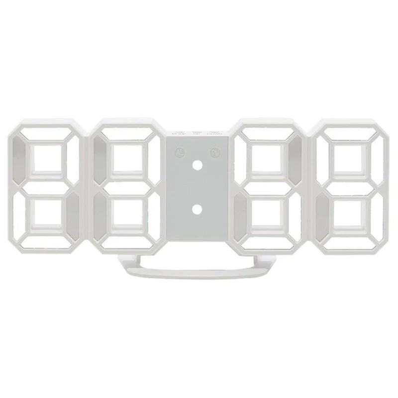 3D светодиодный настенные часы современные цифровые настольные часы-будильник