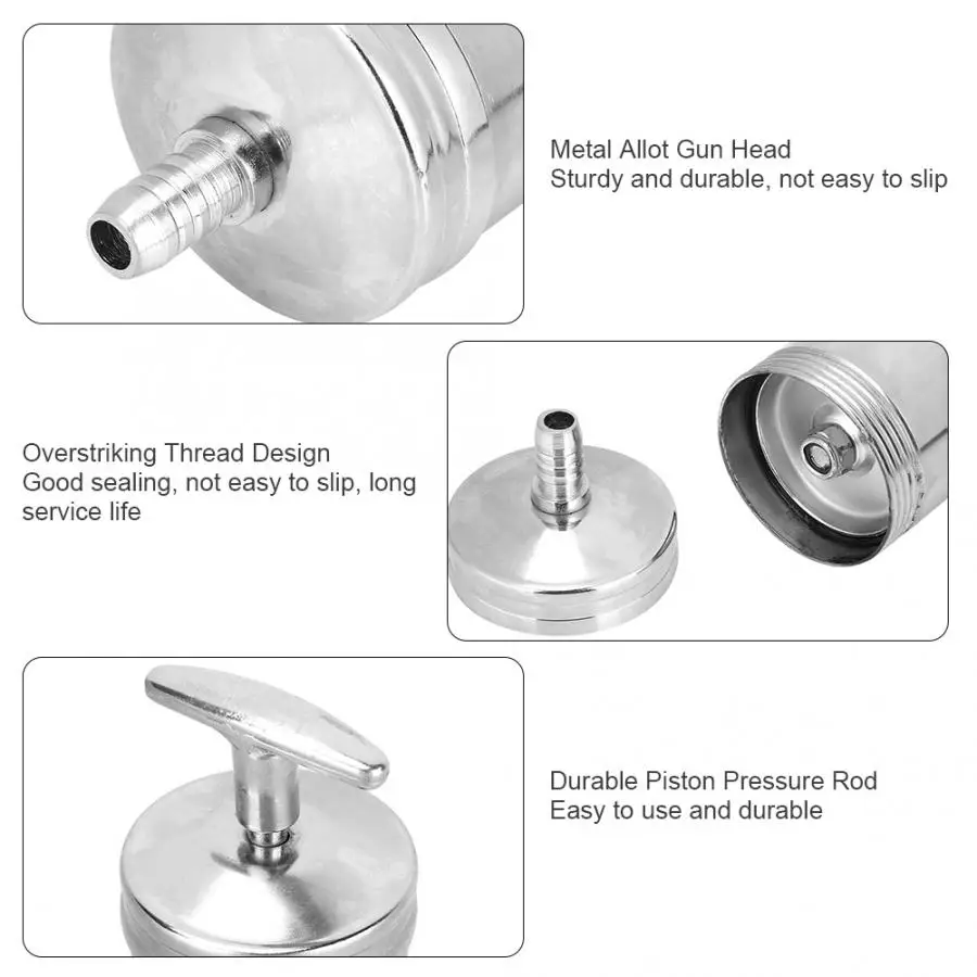 Пистолет для всасывания масла вакуумный ручной шприц из алюминиевого сплава и