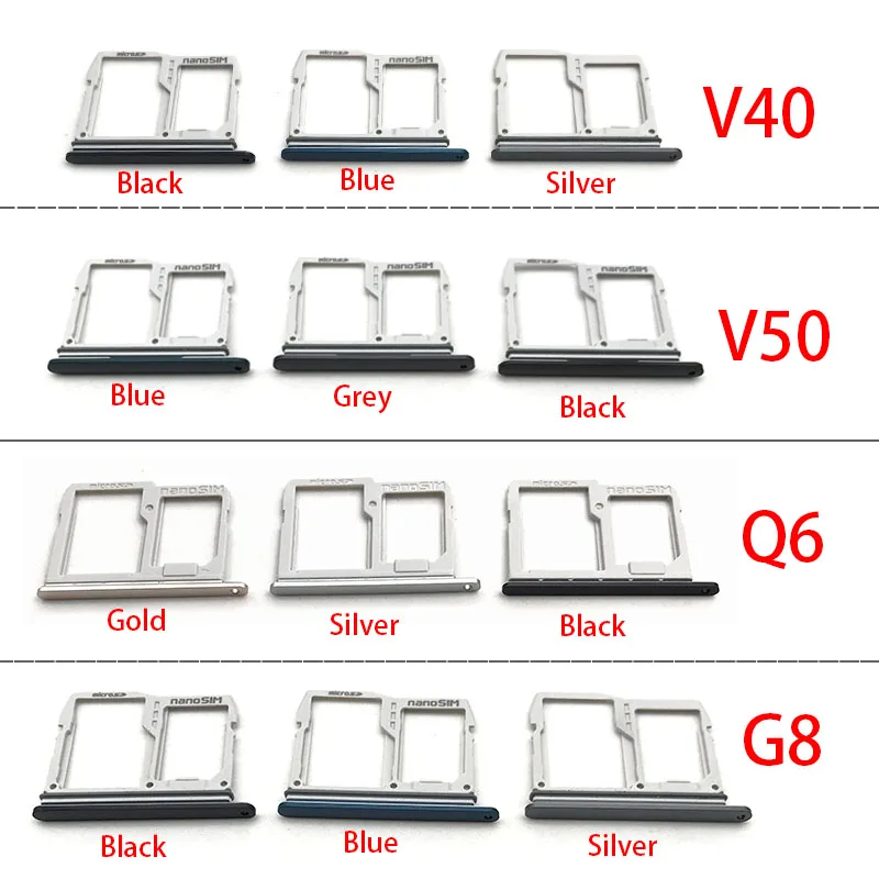 

New For LG G8 Q6 V40 V50SIM Card Tray Slot Holder Adapter Accessories