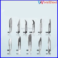 100 pcs dental surgical blade scalpel blades for dental medical stainless steel dental materials dental instrument dental lab