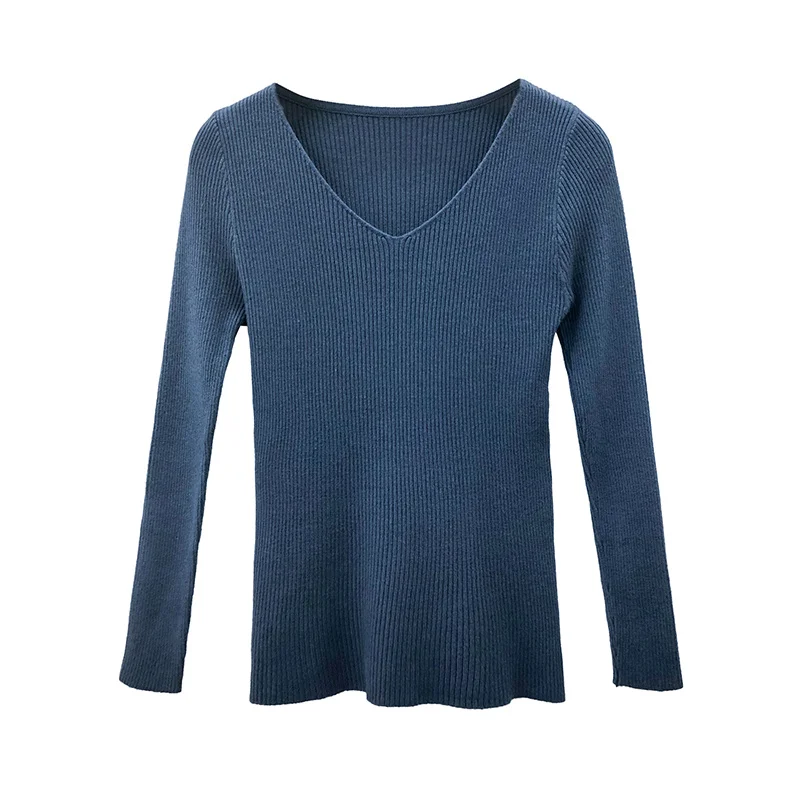 

Нежный трикотаж Новая Осенняя Женская одежда с воротником Jum