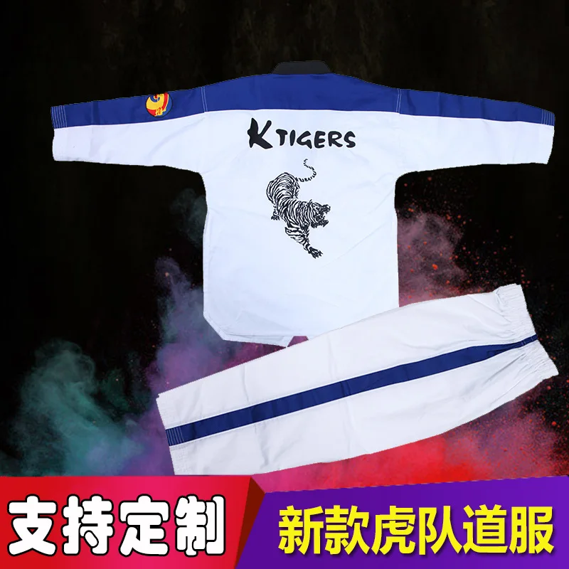 Ktigers Korea Quality Colored Adult Children Taekwondo Judo Karate Uniform Performance Clothing | &amp
