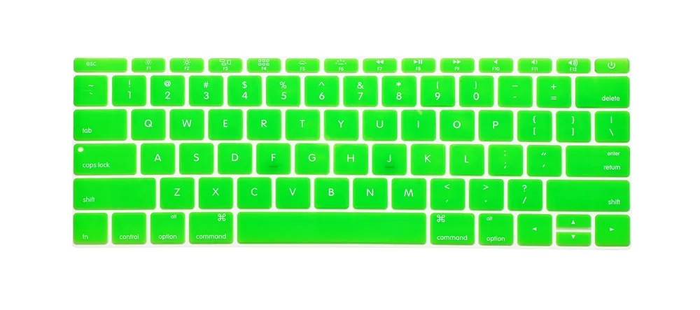 Backlit-Green Для Macbook Pro 13 без сенсорной панели A1708 чехол для клавиатуры защитная пленка для клавиатуры в американском стиле чехол для Macbook retina 12 дюймов - Цвет: Backlit-Green