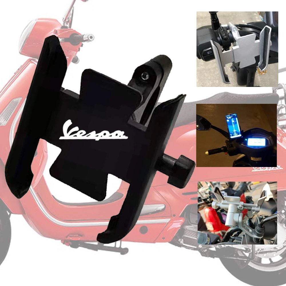 

Для VESPA GTS GTV LX PX LT Sprint Primave 3VTE Fly аксессуары для мотоциклов Руль мобильный телефон держатель GPS подставка для телефона