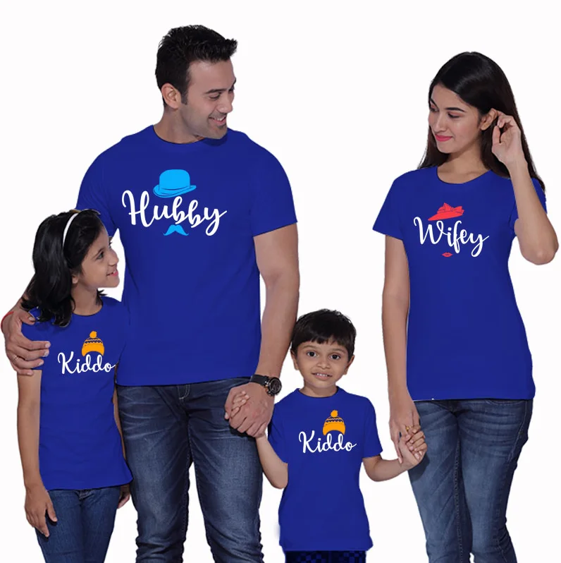 Hubby Wifey Kiddo семейная рубашка Семейные костюмы футболка для мамы папы и детей | Мать