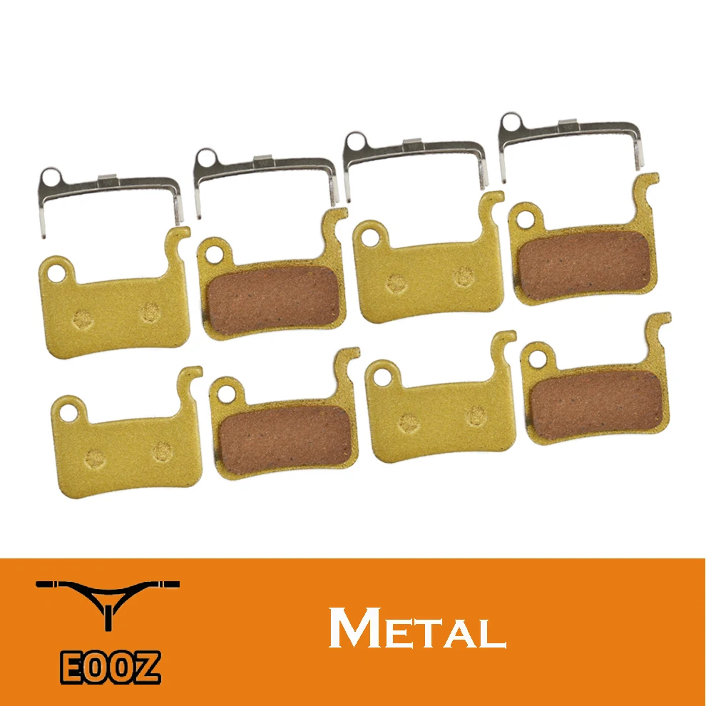 4 пары металлических дисковых тормозных колодок для велосипеда SHIMANO XTRM965 M966 M975 Saint