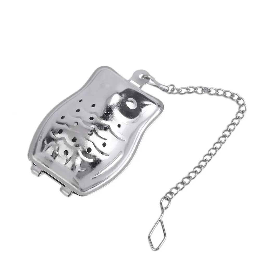 Новый 2 стилей из нержавеющей стали сова в форме раковины Чайный фильтр