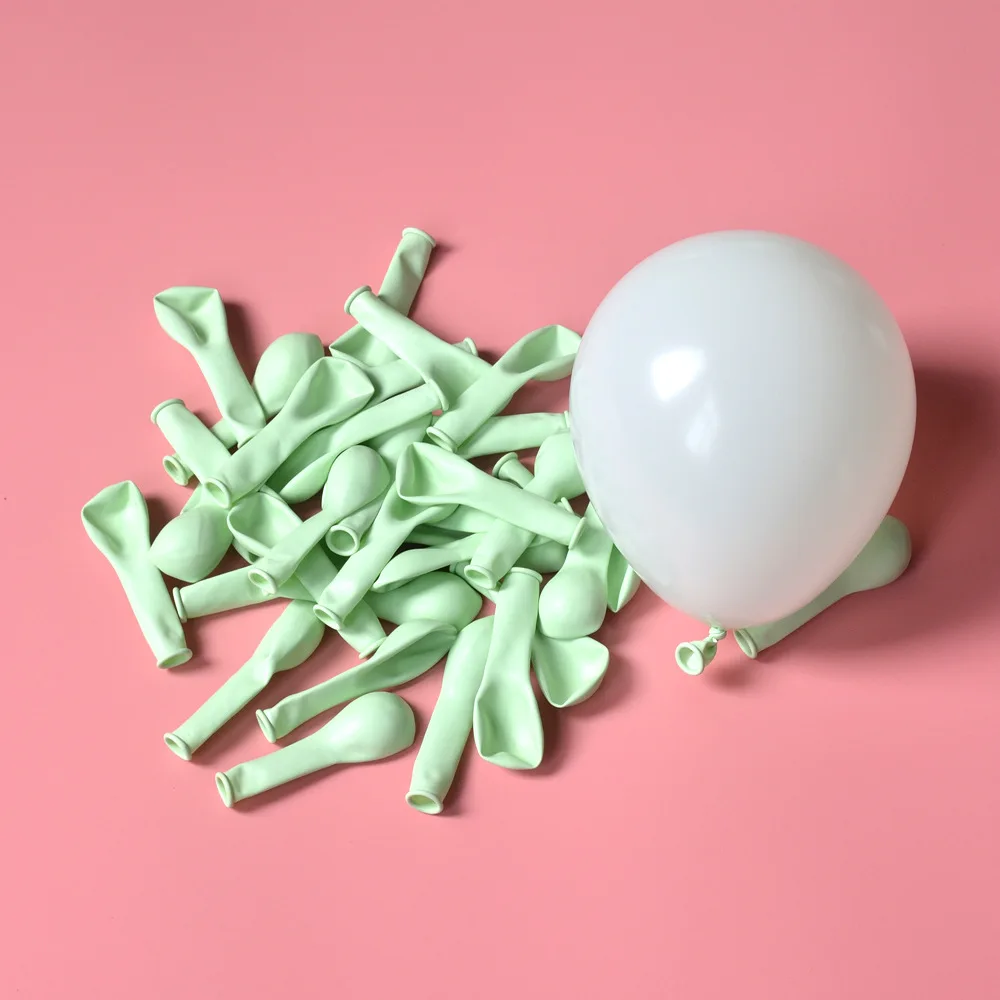 Green Macaron 100 шт 5 дюймов 10 дюймов воздушные шары Макарон Свадьба День Рождения вечерние конфеты Макаруны латексная Арка с воздушными шарами воздушные гелиевые Декор дети Globos - Цвет: Green Macaron