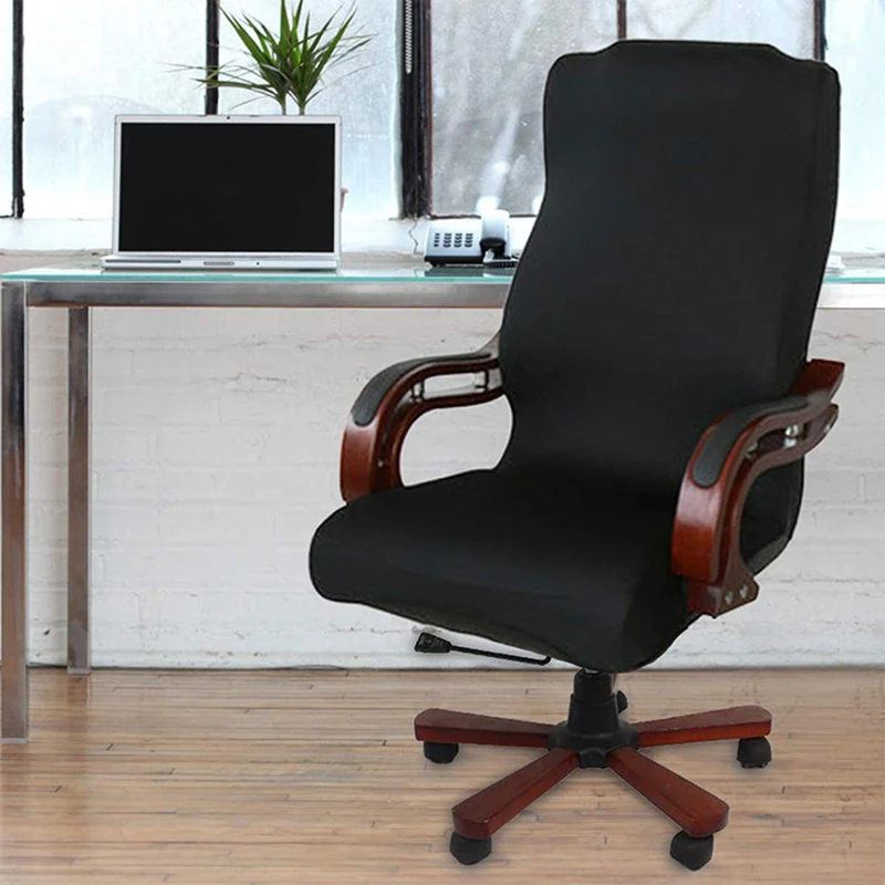 

Waterproof Elastic Chair Covers Anti-dirty Rotating Stretch Office Computer Desk Seat Chair Cover Removable Slipcovers