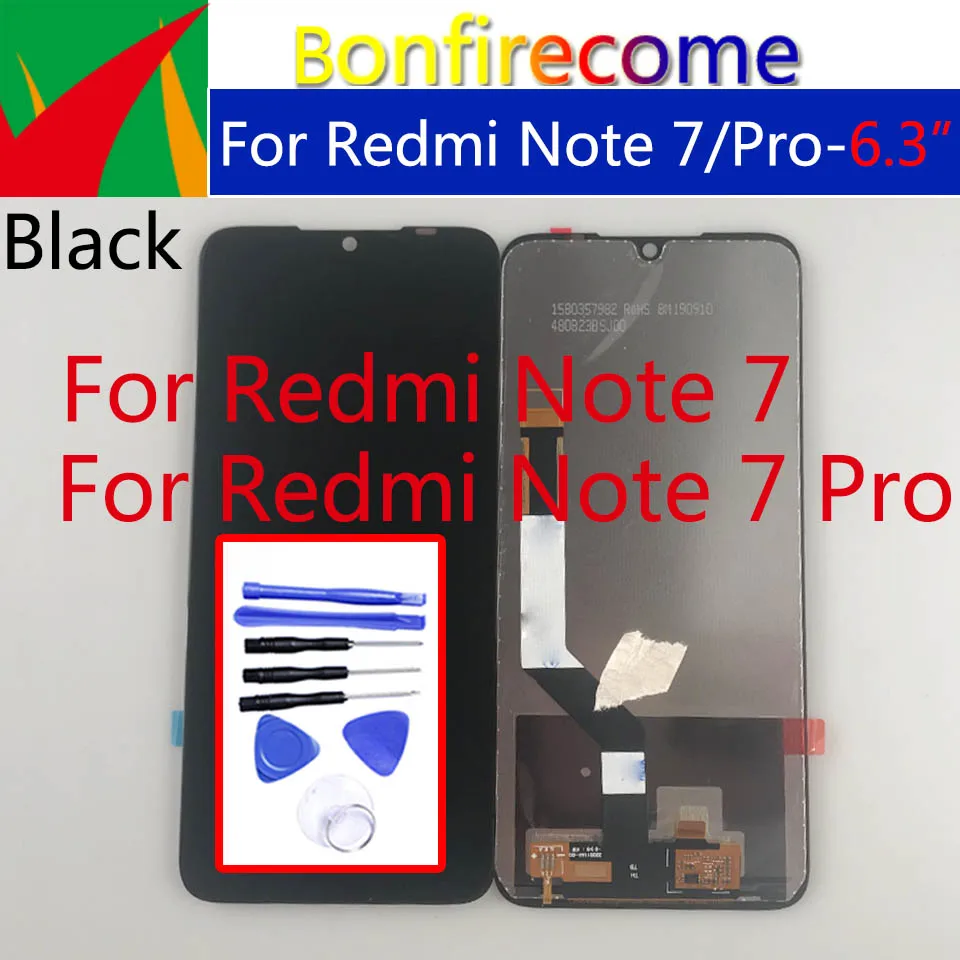 

For Xiaomi Redmi Note 7 Screen Display Touch Screen With Frame Digitizer Assembly Replacement For Redmi Note 7 Pro