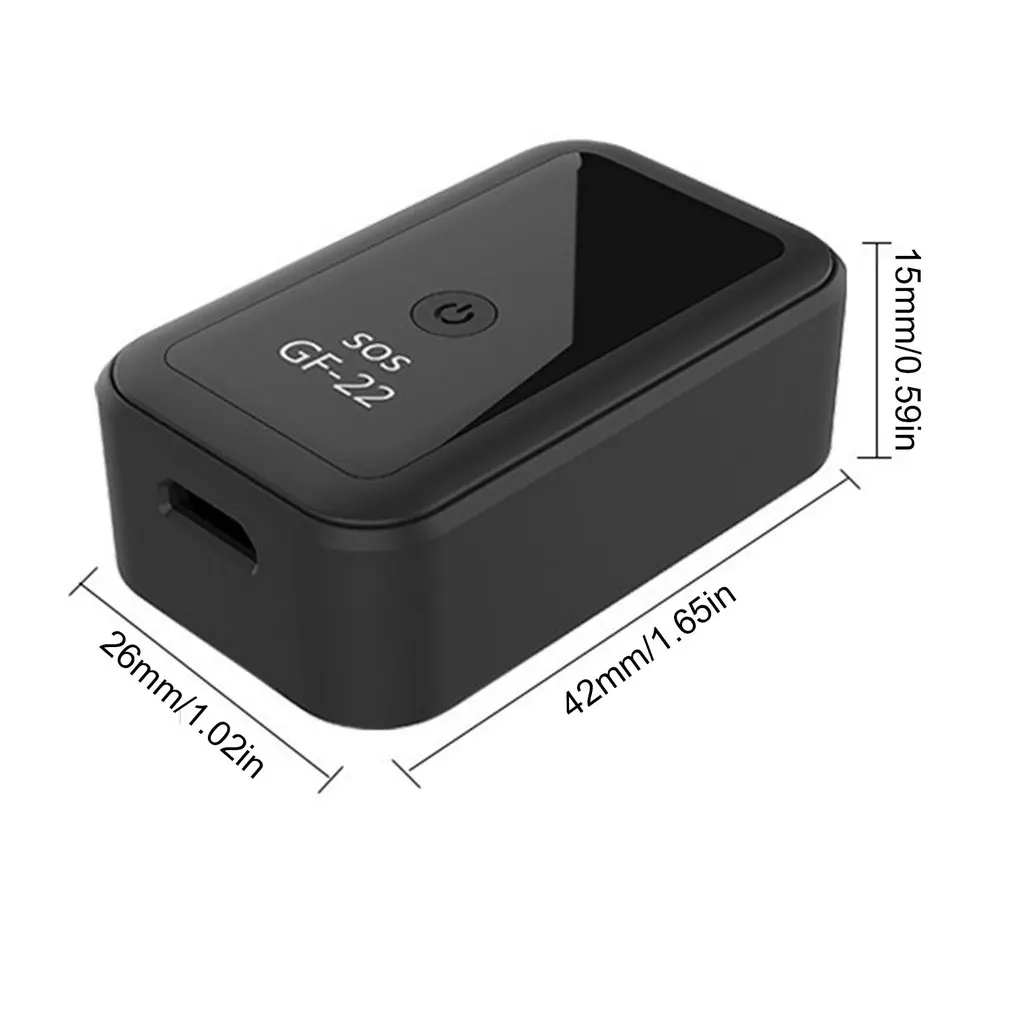 

GF22 GPS Real Time Car Tracker Voice Control Anti-Lost Device Locator Anti-lost Mini Precise Positioning Device
