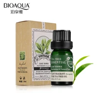 bioaqua brand natural tea tree oils anti acne face body skin care hair care fragrance aromatherapy massage pure essential oil