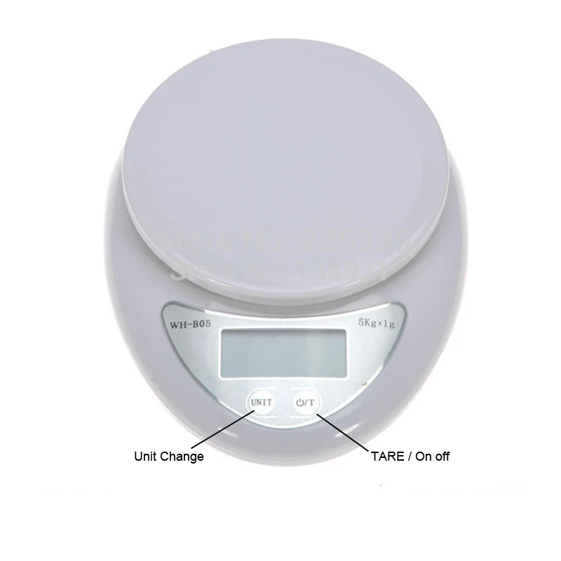 

Portable 5kg 1g Digital Scale LCD Electronic Scales Steelyard Kitchen Scales Postal Food Balance Measuring Weight Libra