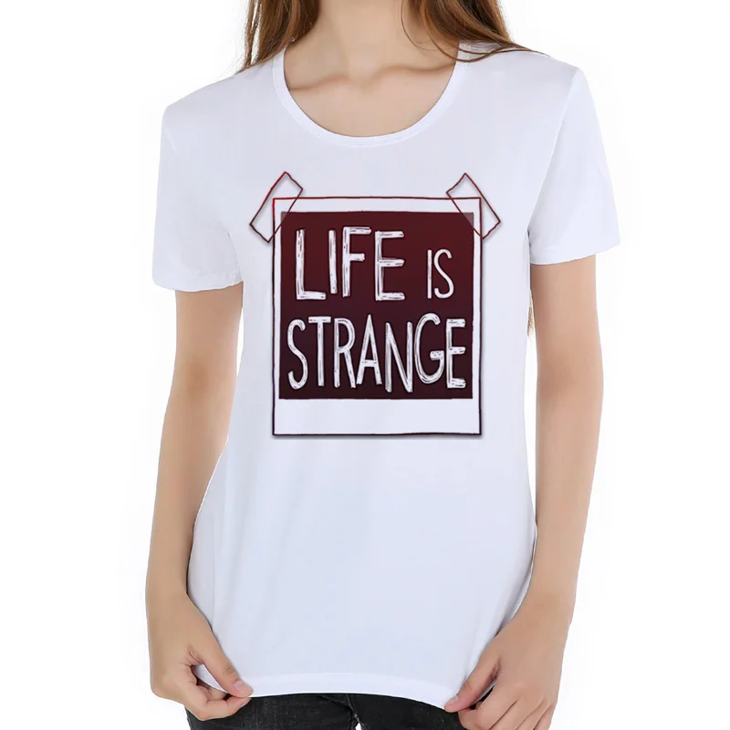 Женская футболка с короткими рукавами Life Is stranna модная на заказ M13-7 # | одежда