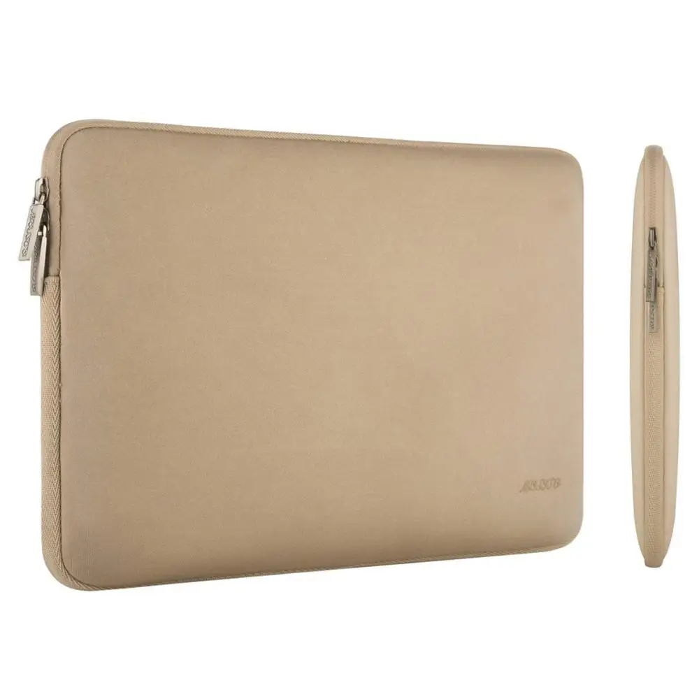 Сумка для ноутбука MOSISO для Macbook Air Pro 11, 12, 13, 14, 15, retina, компьютер, ноутбук 11,6, 13,3, 15,6 дюймов, рукав, водонепроницаемая сумка, чехол - Цвет: Apricot