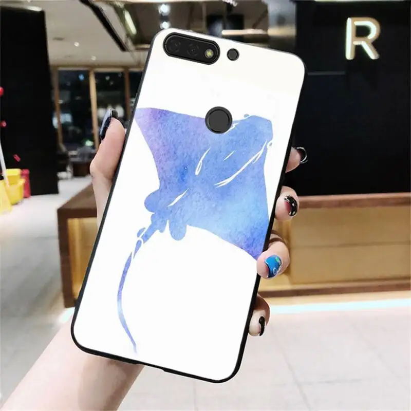 

Ocean Animal Manta Ray Phone Case For Huawei Honor 7C 7A 8X 9X 8A 10i 20lite 10 9lite 10lite 20 8C 8S 7S 9A 10X lite