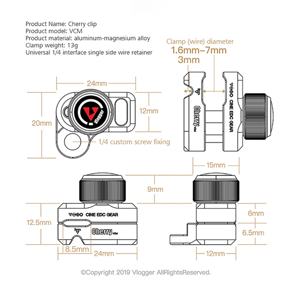 Зажим для провода камеры DSLR держатель проводов органайзер кабеля ручной винт