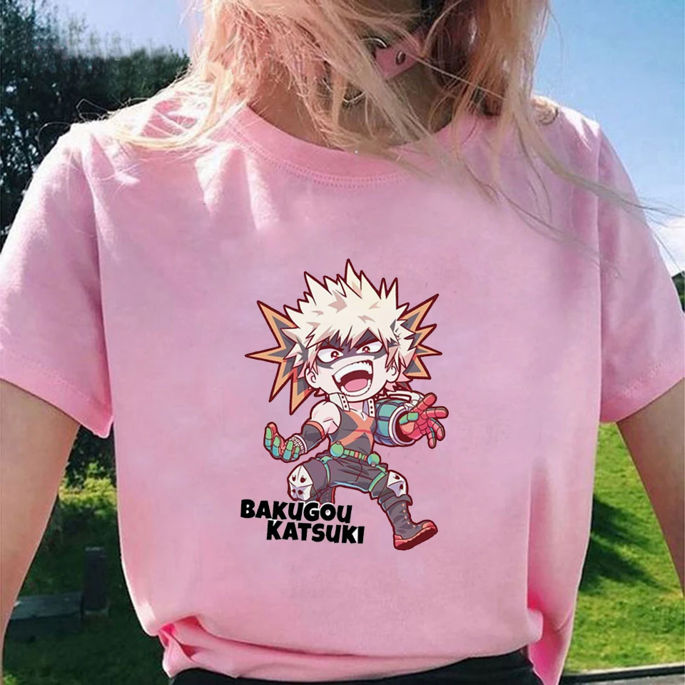 Брендовая футболка для женщин Harajuku топы футболки 2020 аниме My Hero academic All Might Midoriya Izuku