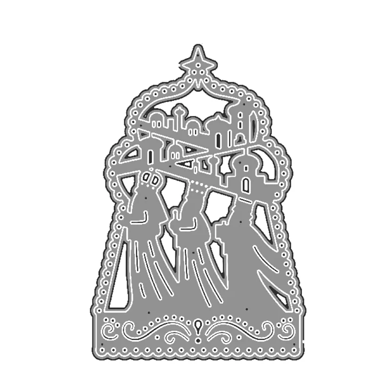 Новинка 2020 металлические высечки и Скрапбукинг для изготовления бумаги Three Kings