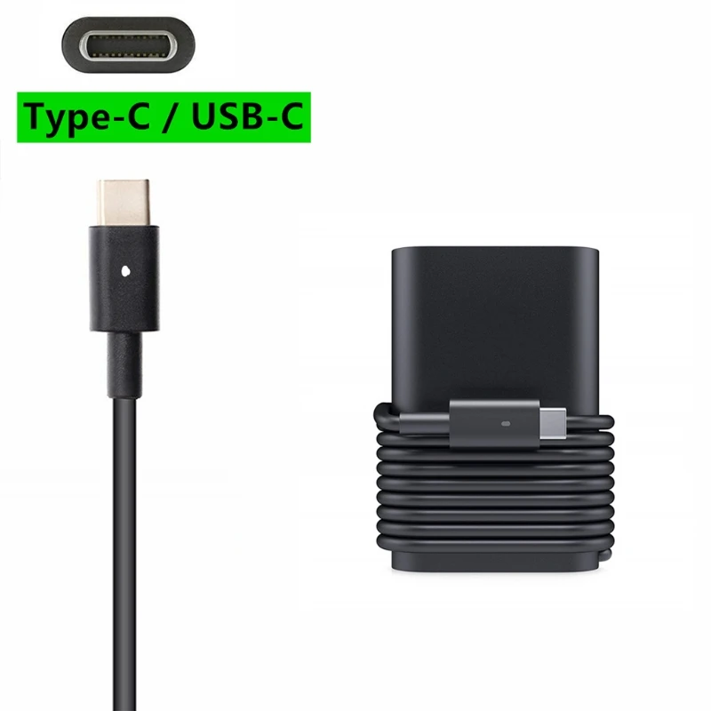 

45 Вт USB C адаптер для ноутбука, зарядное устройство для Dell XPS 13 9365 9370 9380 XPS 12 Latitude 7275 7370 5175 5285