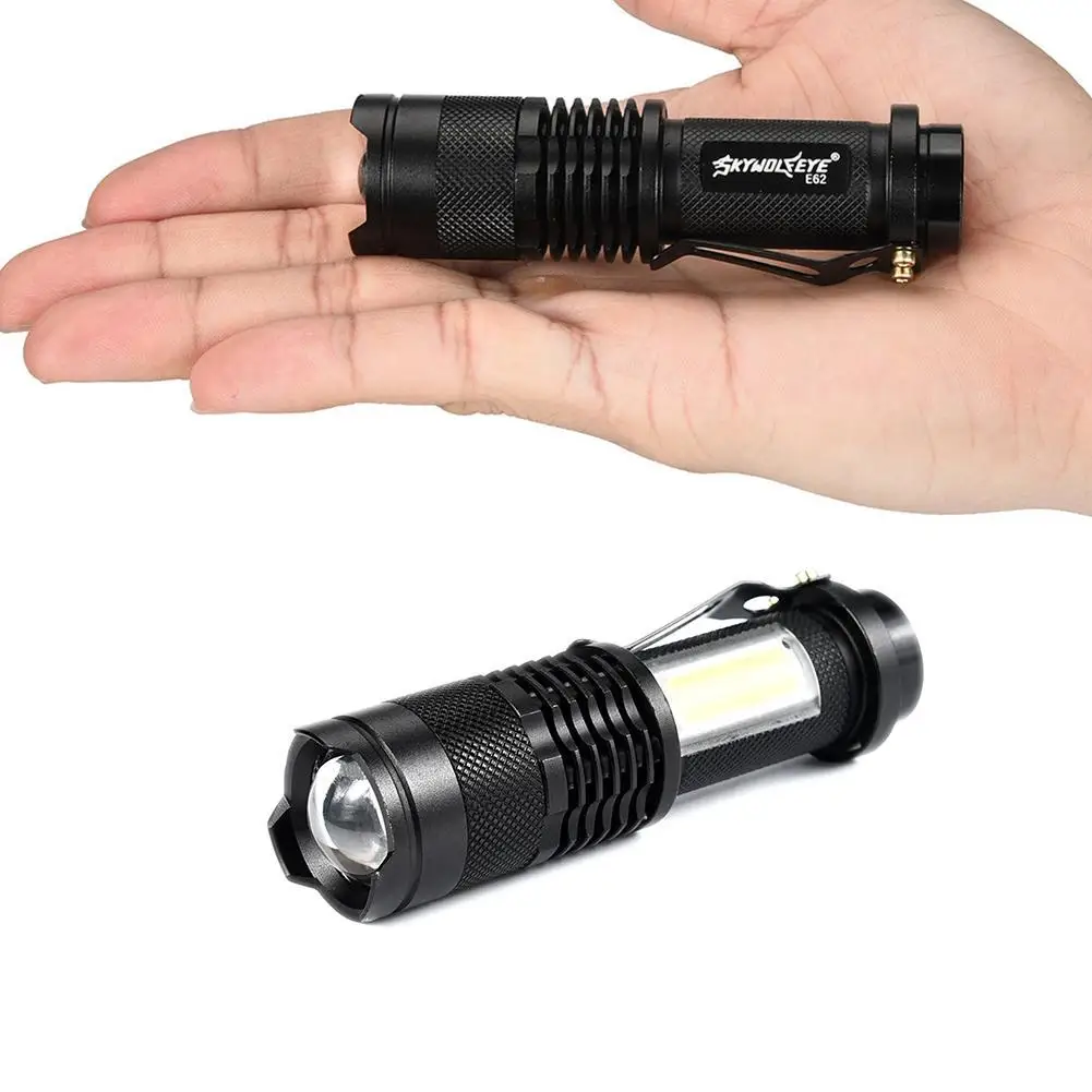 Мини Портативный светодиодный фонарь Алюминий Масштабируемые Светильник + COB