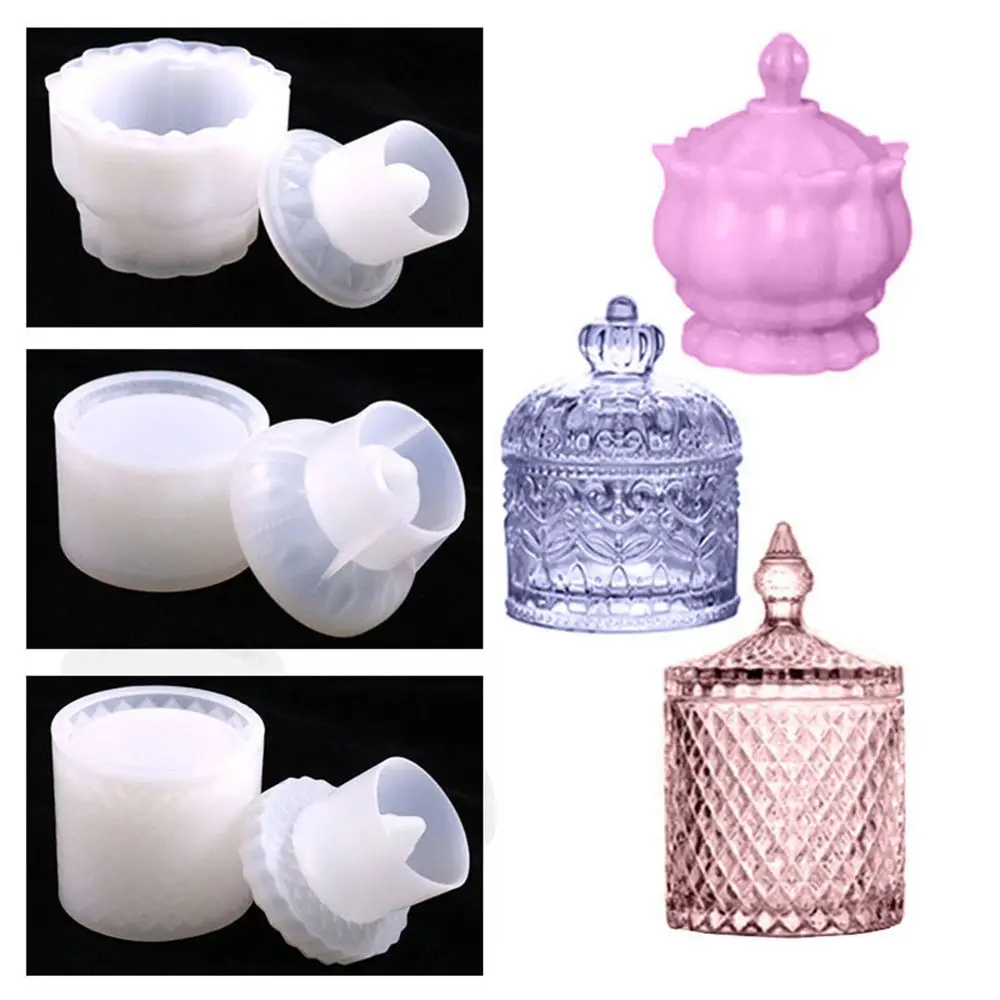 

Handmade Cosmetic Storage Box Epoxy Resin Mold Pen Holder Silicone Mould Desk Organizer Jewelry Tools Table Decor