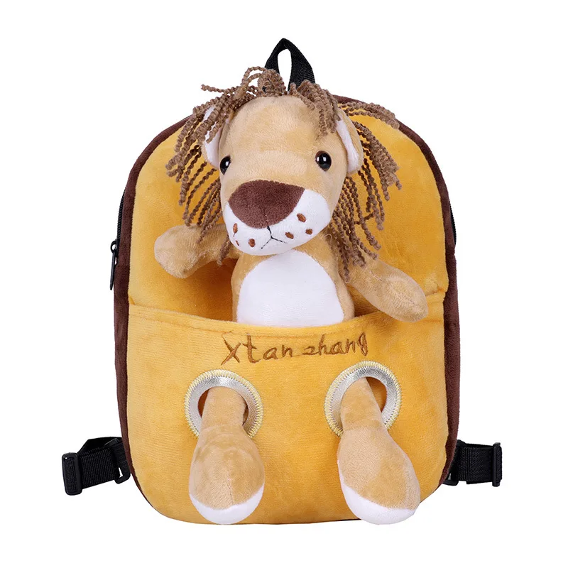 

New children's plush backpack kindergarten school bag cute animal doll backpack mochila infantil Book Bag kid bag Plecak Rugzak