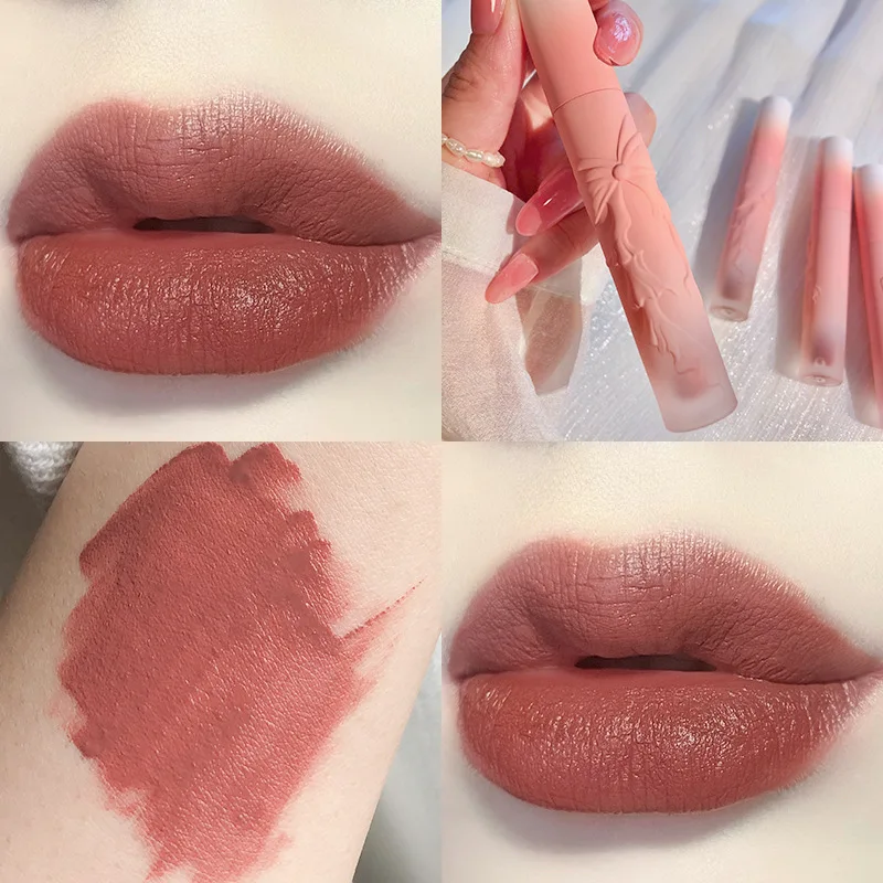 

1pcs Hydrating Lipstick Long-lasting Lip Cosmetics Waterproof Lipsticks Liquid Lip Gloss Velvet Matte Lipgloss Lips Makeup Tool