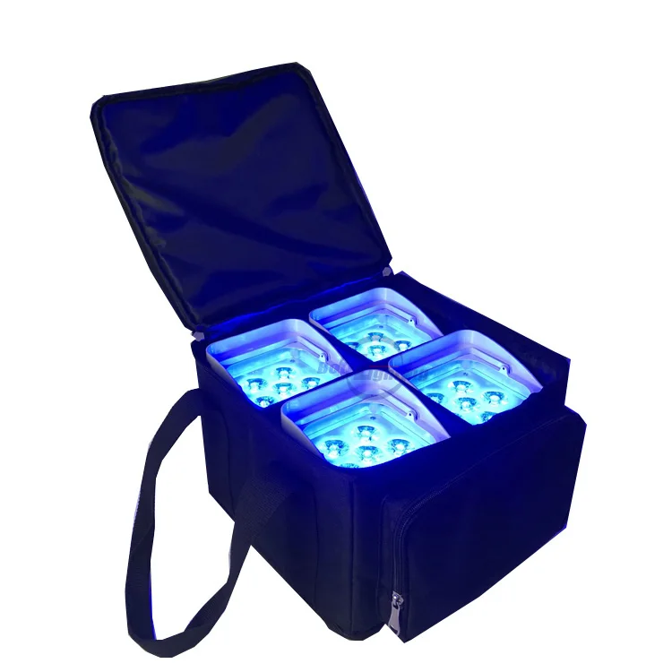 DMX IR Control WiFi Remote Wireless Battery Operated LED Mini PAR Lights 6X18W RGBWA UV 6in1 Uplighting for wedding | Лампы и