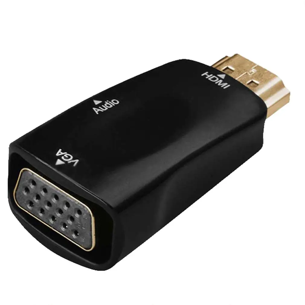 1080P HDMI Мужской к VGA Женский адаптер видео конвертер с аудио выходом | Электроника
