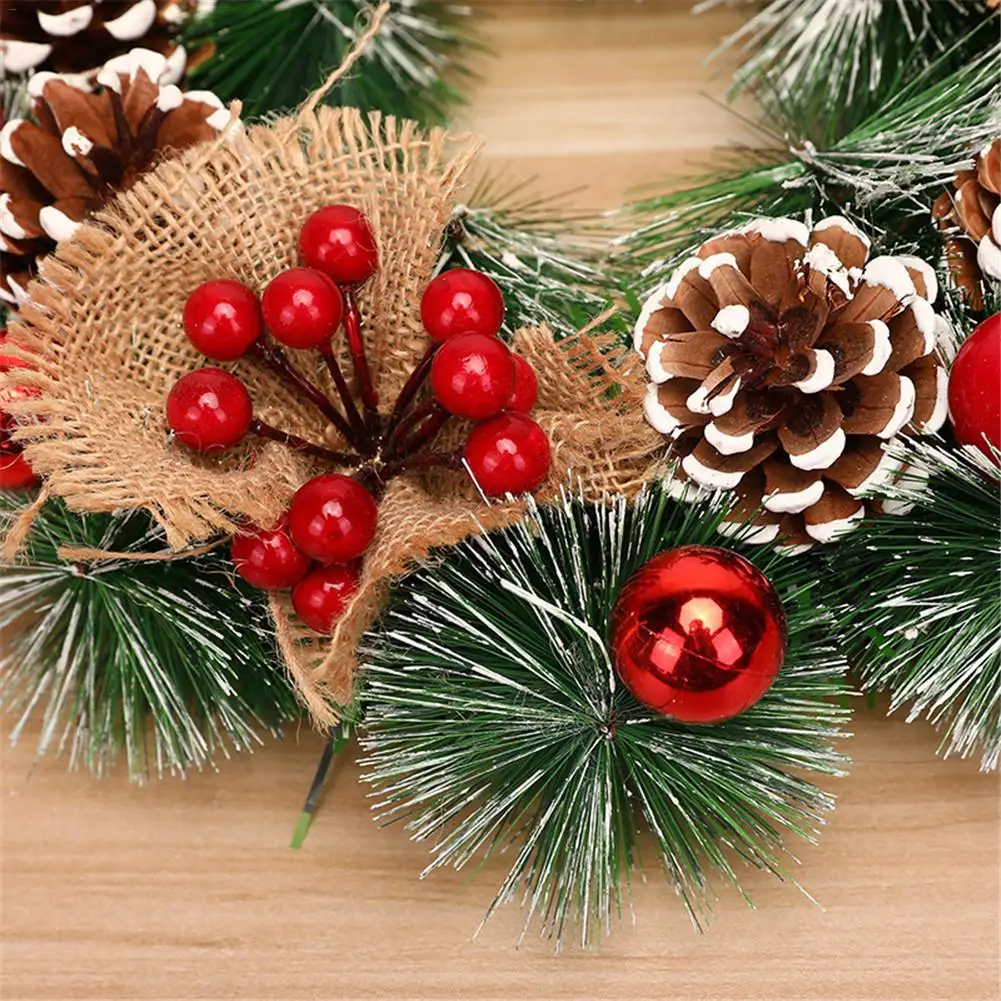 Рождественский венок ручной работы ротанга кулон гирлянда для торгового центра