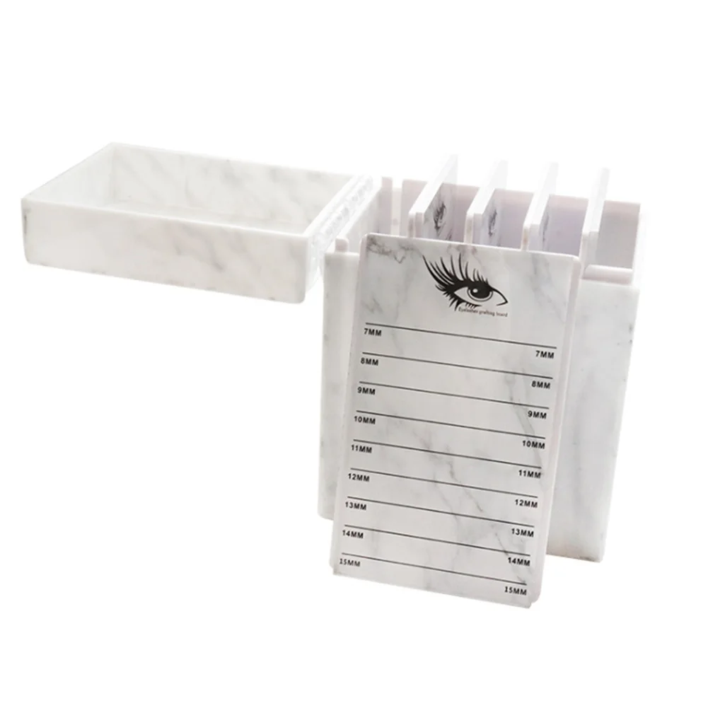 

False Eyelashes Holder 5 Layers Display Stand Pallet Sliding Door MakeupTool Clamshell Individual Container Storage Box Acrylic