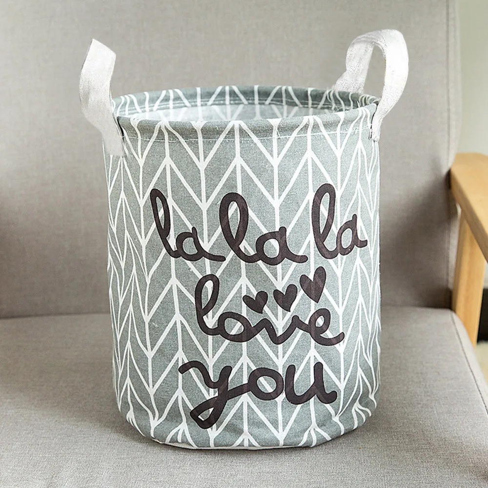 Складная корзина для белья разноцветная хранения шкаф коробка игрушек контейнер