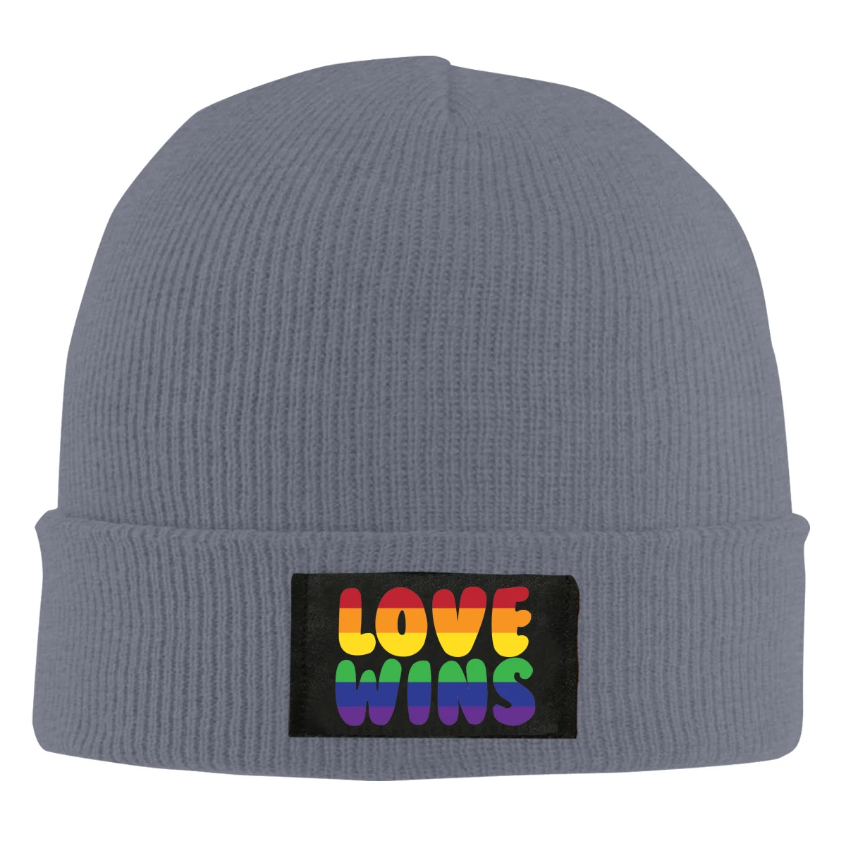Love Wins Черная шапка мужская женская Зимняя Теплая Лыжная кепка вязаная с черепом |