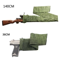140cm 36cm airsoft rifle gun socks silicone treated hunting pistol protector cover holster tactical fishing rod sleeve bag case