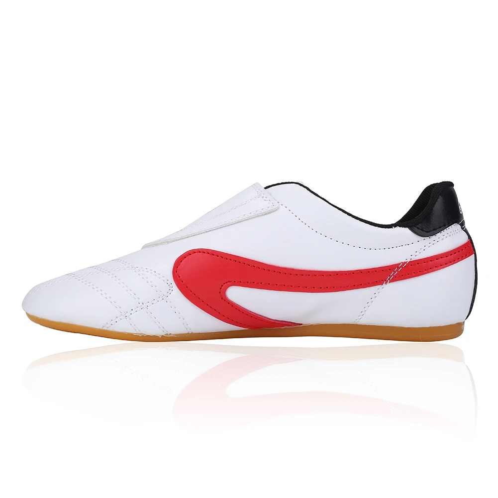 Дышащие ботинки в белую полоску для тхэквондо унисекс боксерская обувь кунг-фу