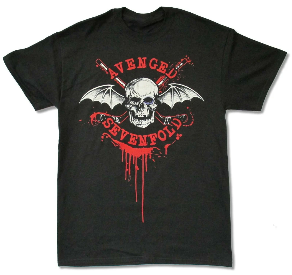 Черная футболка Avenged Sevenfold Game On Canada Tour 2020 новинка A7X для взрослых | Мужская одежда